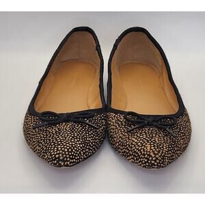 Banana Republic Women’s Calf Hair Ballet Flats Animal Print Size 7